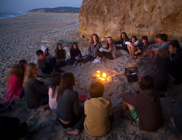 evening on the beach 